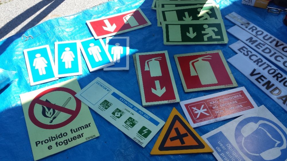 Placas de sinalização