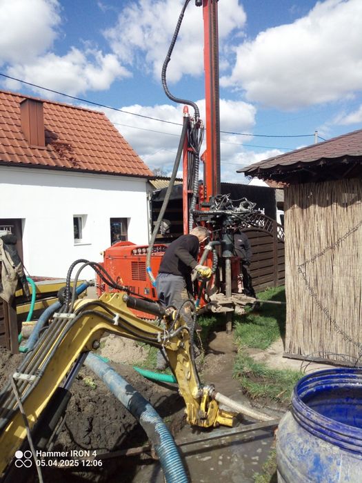 Wiercenie studni głębinowej