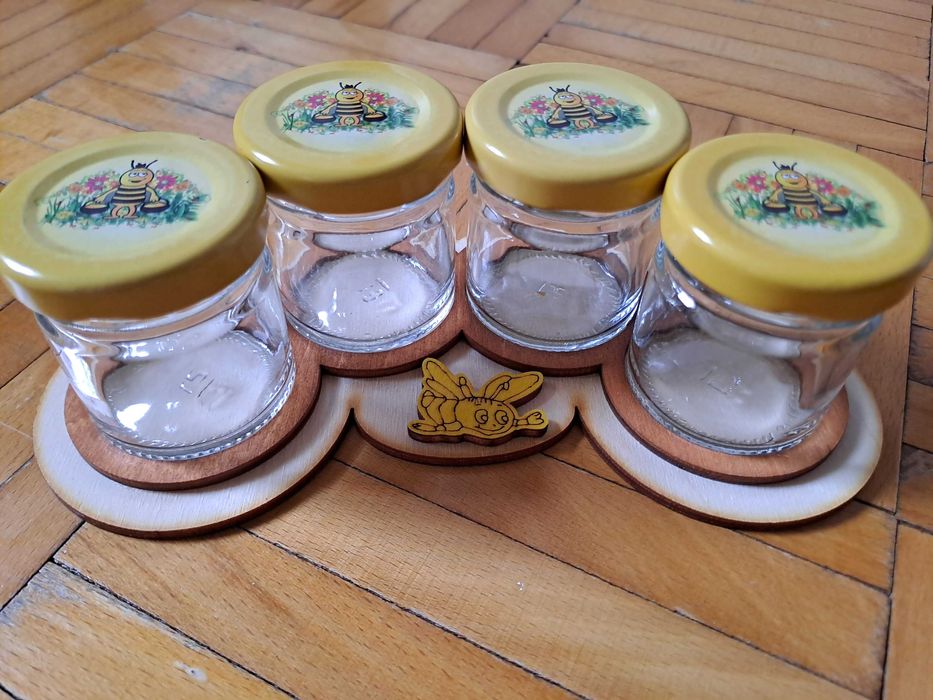 Małe słoiczki na przyprawy [4 szt]