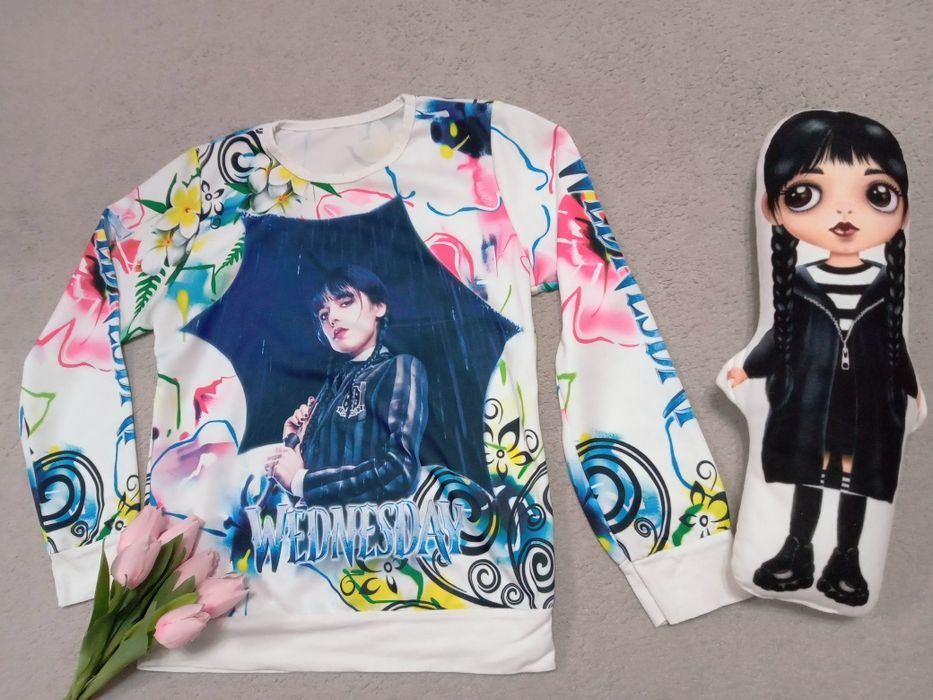 Nowa!! Włoska bluzka "Wednesday" rozm. 152 + GRATIS!!