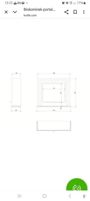 Biokominek portalowy