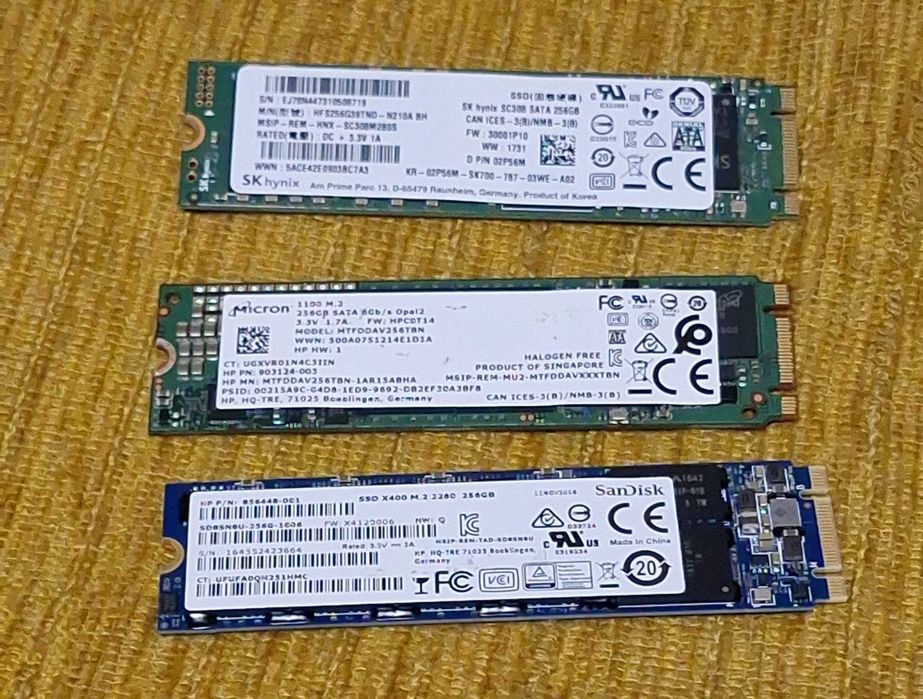 Dyski SSD m.2 256 oraz 512