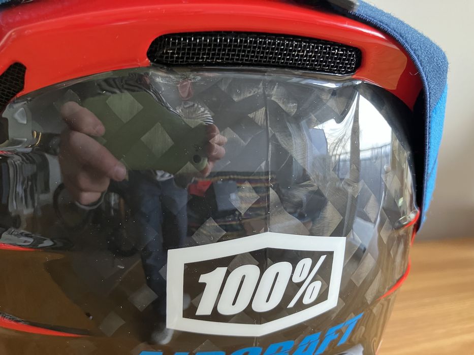 Kask Full face Carbon 100 % Aircraft L + Google IXS Rampage TLD