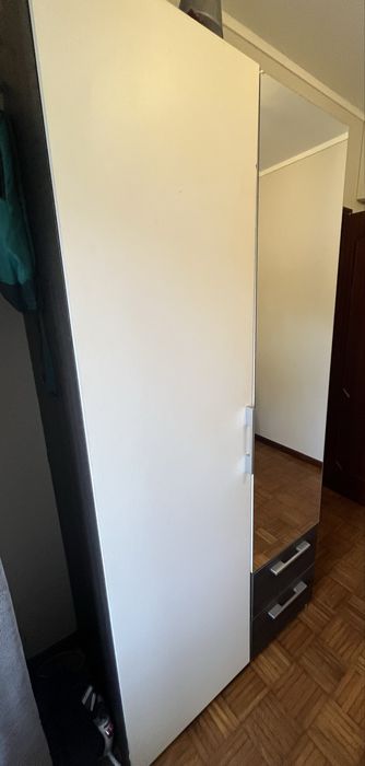 Conjunto de Cama+Colchão+Mesa de Cabeceira+Roupeiro+Secretária