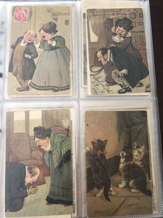 Coleção de postais antigos