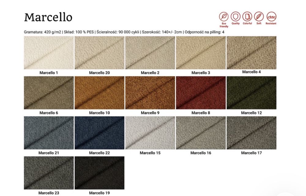 Narożnik Madagaskar | Sofa Narożna | 10 Rozmiarow | Chmurkowa