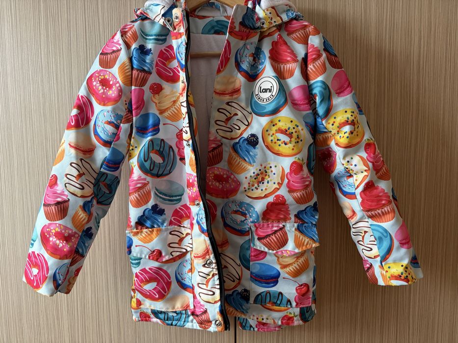 Дуже тепла Куртка зимова  для дівчинки 128 134