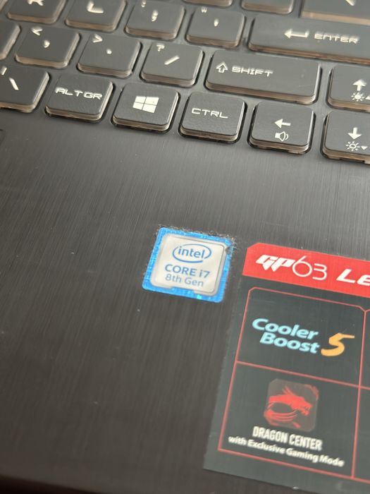 Laptop Gamingowy MSI GP63 i7 32GB RAM GTX 1050 Ti