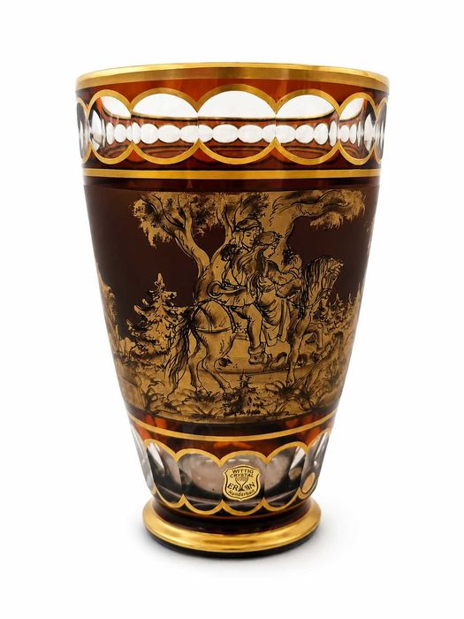 Vaso em cristal Wittig Crystal Erwin – Handarbeit (Alemanha)