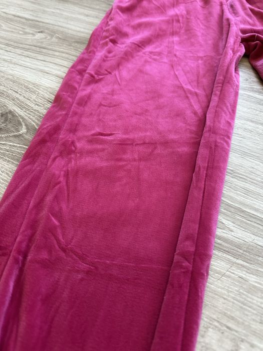 Welurowe spodnie dresowe rożowe L/XL