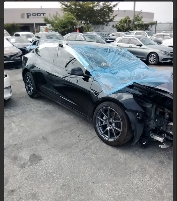 Панорама тесла model 3  / двері тесла м3  / безпека тесла м3