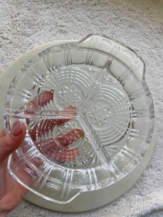 Patera na przekąski trójdzielna