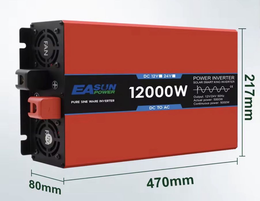 Inversor 12.000w 24v c/comando + OFERTA