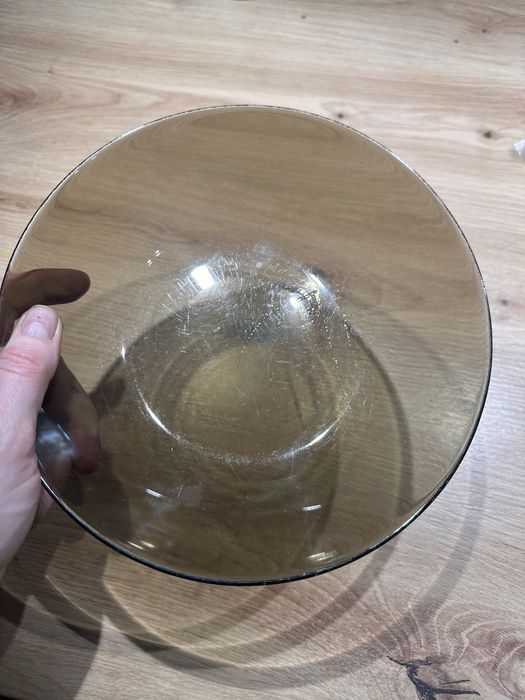 Talerz obiadowy gleboki dymny 21 cm Duralex 9 sztuk