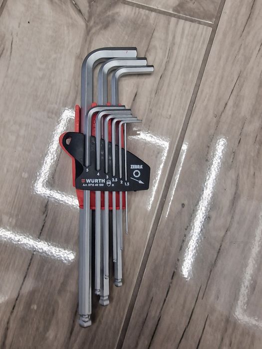 Wurth imbusy uchylne  9 szt