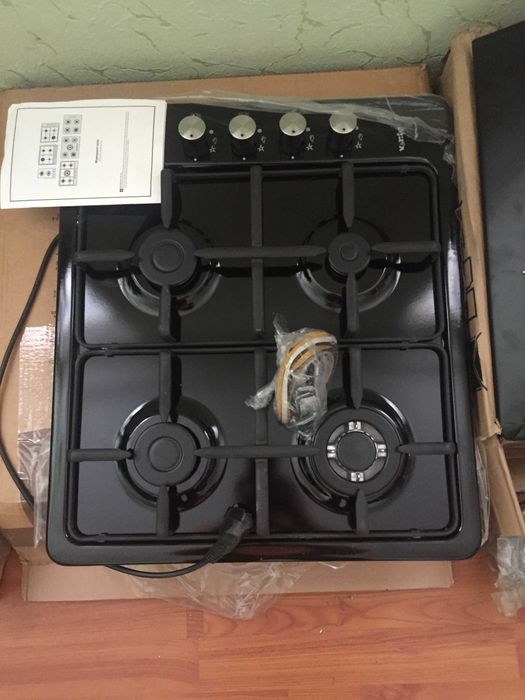 Вбудована плита Vento HSF640-A3 T (BK). Витяжка Perfelli K611BL