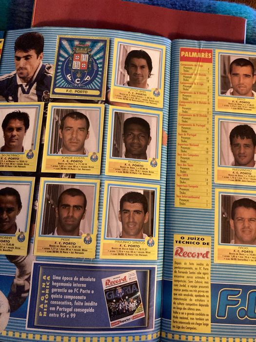 Cadernetas Futebol Ligas 99-00 e 01-02