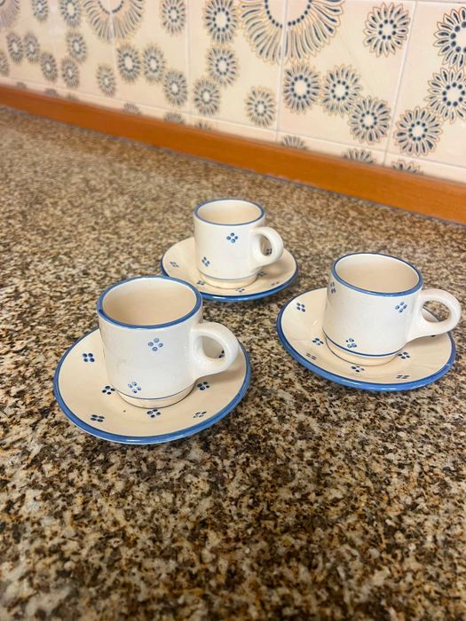 Conjunto Café Pintado a mão