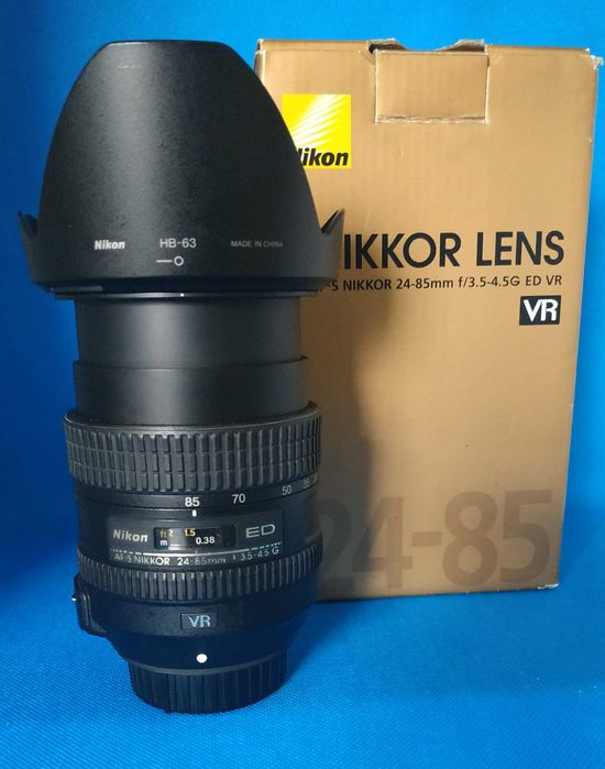 Nikon Lens 36–127.5 mm DX / 24–85 mm FX – AF f/3.5–4.5G ED VR64551590579842121
