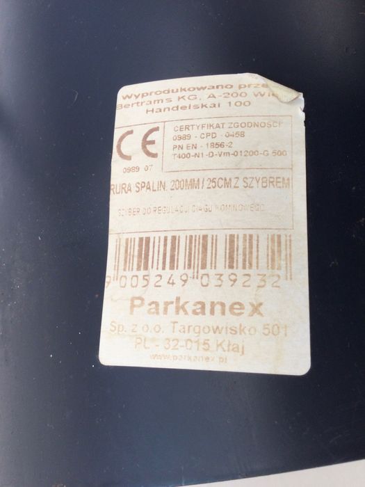 Rura kominowa 200mmm z szybrem