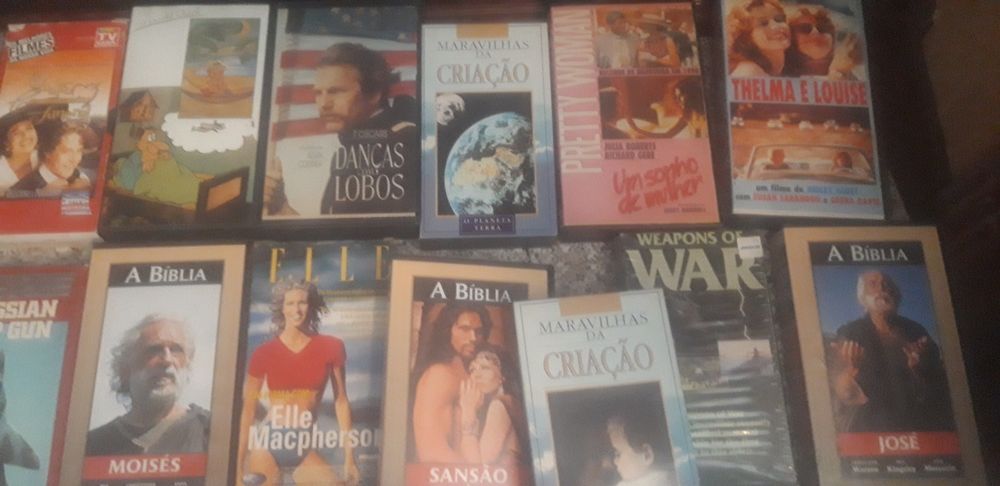 Conjunto de 65 Cassetes Vhs Diversas