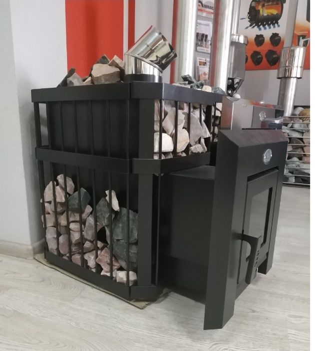 Печь каменка для бани сауны Новаслав Пруток 12 м3 ПКС 01