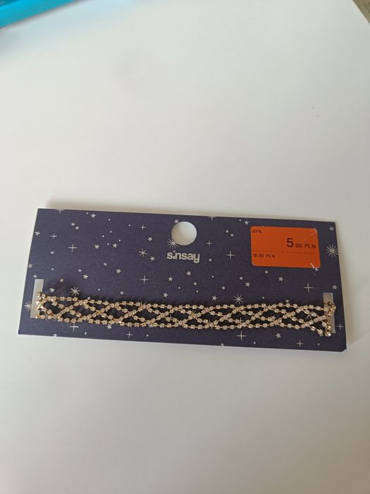 Złoty choker Sinsay
