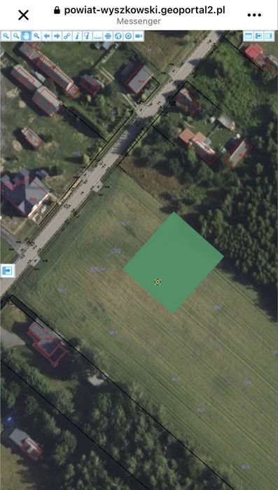 Działka budowlana Leszczydół Pustki - Widok 2