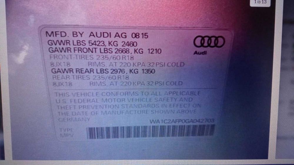 Разборка Audi Q5 8R запчасти розборка запчастини Ауді Кю 5 шрот 12-17р