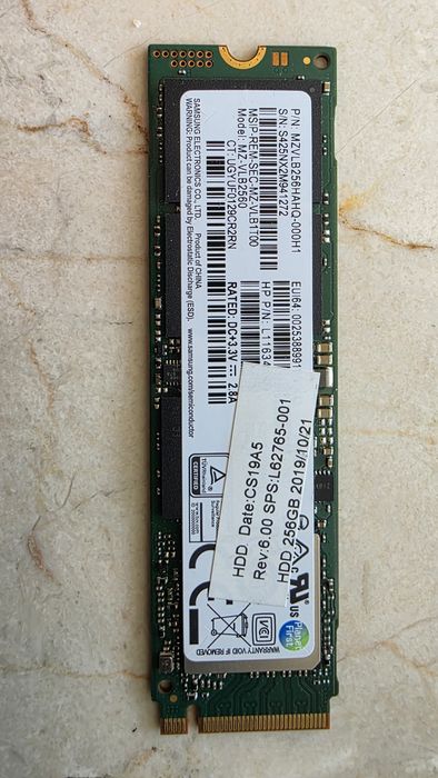 Пам'ять SSD 256GB Samsung