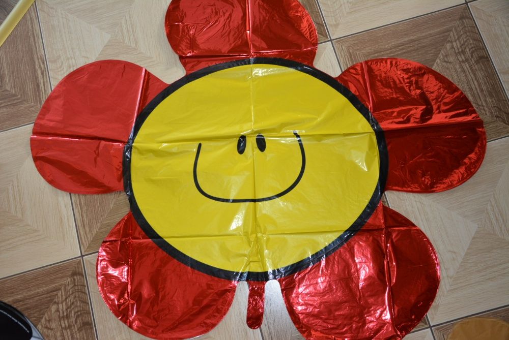 Balon na hel, duży kwiatek