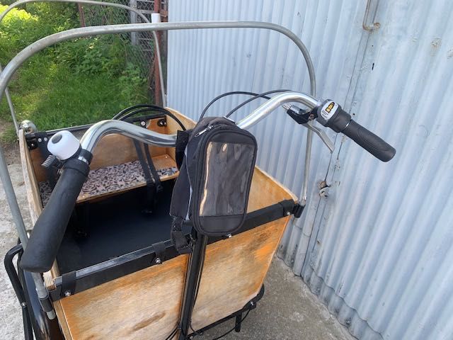 Rower riksza 4 osobowa BABBOE BIG skrzynia sakwy pokrowiec