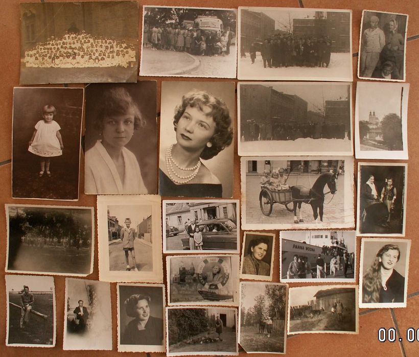 Zdjęcia przed i powojenne x 24 sztuki