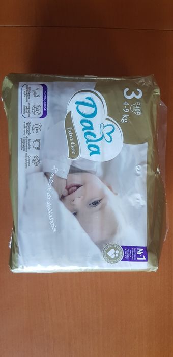 Pampersy Dada extra care Trójka o 4 do 9 kg 40 sztuk w paczce