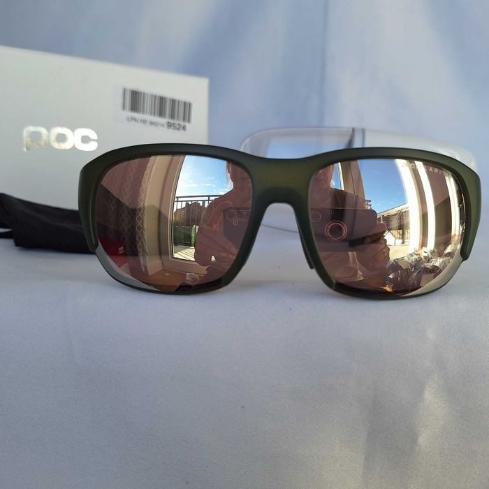 Okulary Sportowe Poc Define Epidote Green Translucent/Clarity Silver