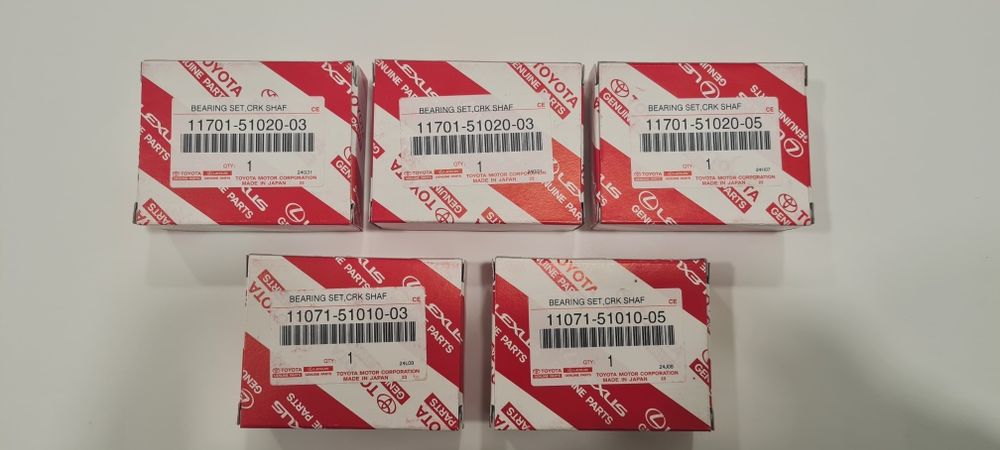 11701-51020, 11701-51010 . Вкладиш STD. Застосування:	1CD-FTV / 1AD-FT