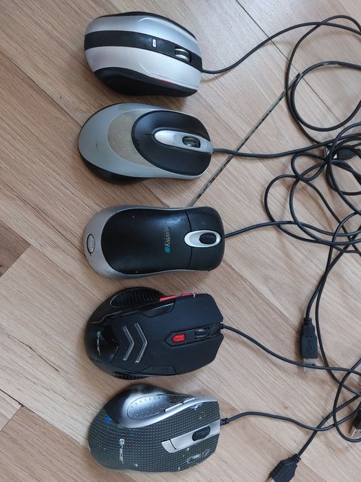 5szt Myszka myszki pady do komputera laptopa dla graczy sprawne