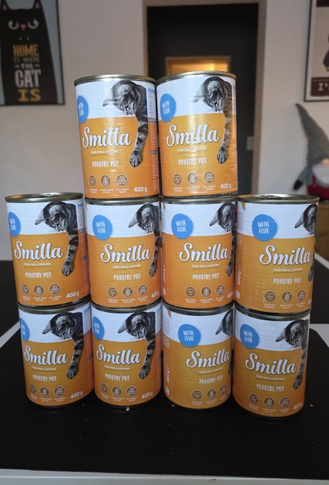 Karma mokra dla kota Smilla drób z rybą 10 sztuk