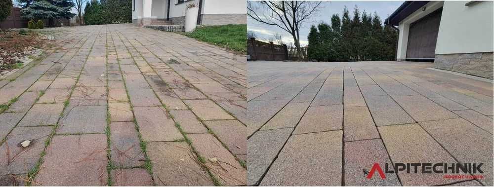 Mycie kostki brukowej elewacji dachów impregnacja ALPITECHNIK