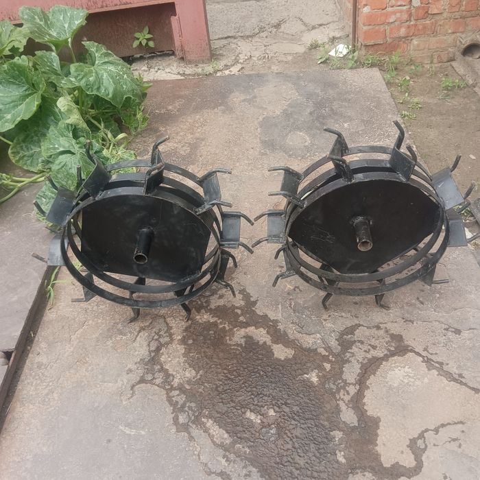 Грунтозацепи на мотоблок чорні 2 шт