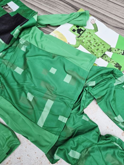 Strój przebranie Creeper Minecraft dla dzieci rozm XL nowy