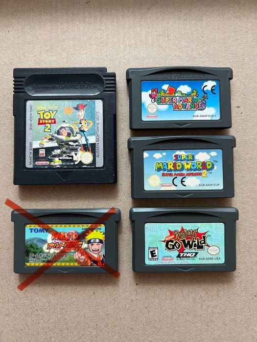 Game Boy картриджі, ігри для Nintendo Gameboy GBA
