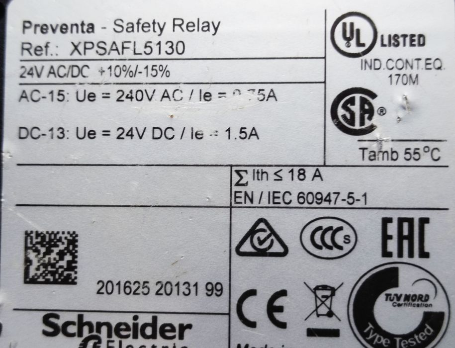 Przekaźnik bezp Preventa XPSAFL5130 Schneider Automatyka CNC