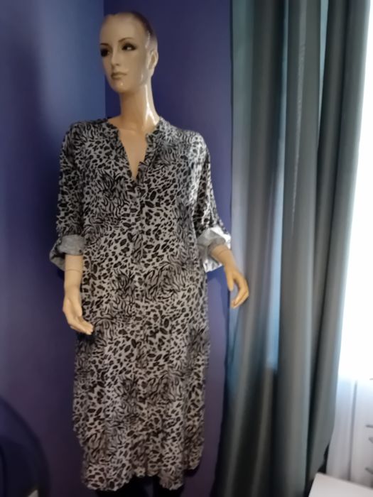 Sukienka panterka/koszulowa roz 46