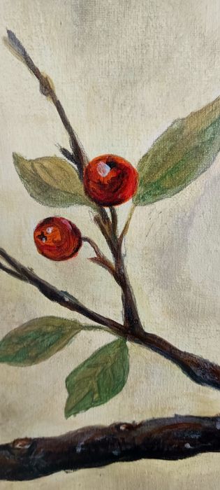 Obraz ptak na płótnie 58x78