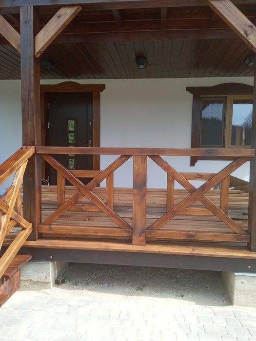 balustrada drewniana