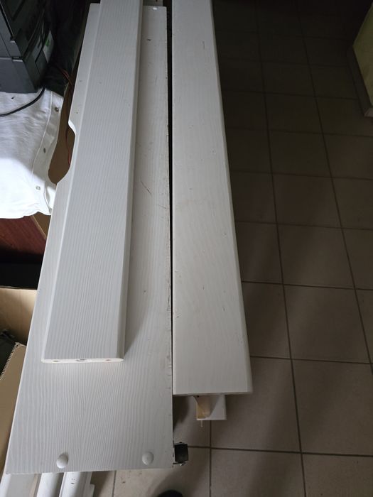 Łóżko drewniane  białe sosnowe 90x200 (bez materaca)