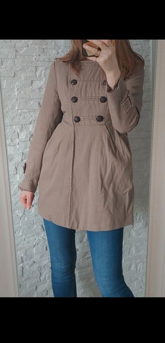 Płaszcz krótki przejsciowy bawełna