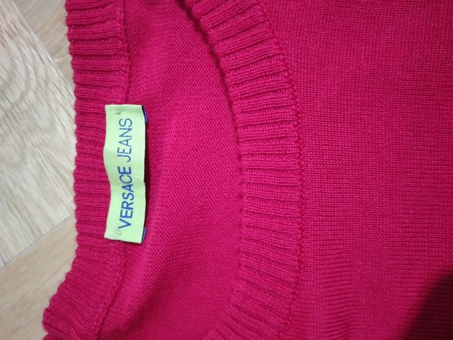 Sweter oryginalny Versace jeans welna