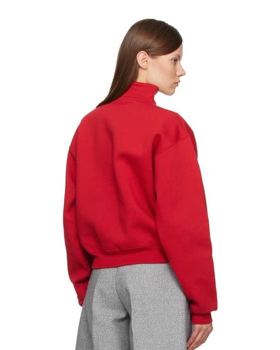 Світшот Jacquemus Gros Grain Zipped-Rollneck Sweatshirt Red